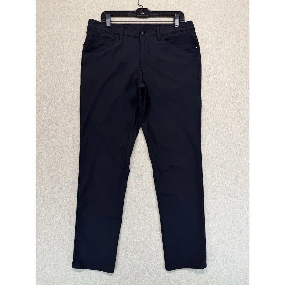 Lululemon ABC Classic Fit Pants Mens 34x31 Black Stretch Golf Casual